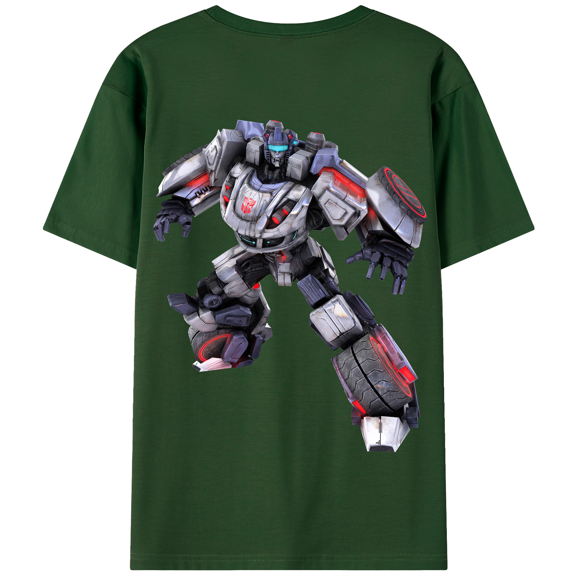 （画像用） Transformers トランスフォーマー 綿100％半袖Tシャツ（背面プリント）